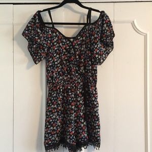 Flower Print Romper